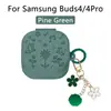 Capa para Fone de Ouvido Borboleta Floral Gravada em 3D Feita de Fábrica Adequada para Samsung Buds4/Buds4 Pro, Resistente a Arranhões e à Prova de Poeira