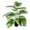 Planta Verde Artificial Arreglo Floral de Pared Flor Reina Mármol Lirio Calla Árbol Artificial Planta Falsa de Interior Decoración para el Hogar Paisajismo