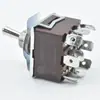 Interruptor de botão cinza marrom MTS-303 nove pinos três posições plugue direto solda interruptor basculante LIGADO-DESLIGADO-LIGADO