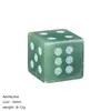 Dados de cristal natural de 16 mm transfronterizos, divertido accesorio para puntuar juegos de mesa, dados de piedra semipreciosa con esquinas rectas arenados