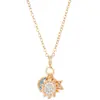 Europeu e Americano Cross-border Lua Sol Diamante Pingente Pulseira Ins Acessórios Populares Moda Elegante Feminina Internet Jóias de Celebridades