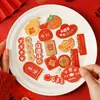 Etiquetas de Papel para Pendurar de Ano Novo 2026, Decorações Penduradas de Ano Novo Chinês do Cavalo, Pequenos Acessórios Artesanais de Ano Novo, Impresso