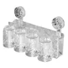 Sujetador de cepillo de dientes con ventosa, Set de vasos para enjuague, Vaso para enjuague bucal de baño, Estante de almacenamiento sin perforación, Hecho a medida