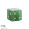 Dados de cristal natural de 16 mm transfronterizos, herramienta de puntuación para juegos de mesa recreativos, tallados de piedra en bruto, dados de piedra semipreciosa de ángulo recto