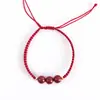 Cinnabar Crudo Este Año de Vida Aterrizaje Cuerda Roja Pulsera Chica Haoyun Cuentas Cuerda de Mano Tejida Cuerda de Mano Amuleto Regalo para Hombre