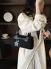 Bolso de hombro de gamuza con estampado de leopardo 2026, retro y elegante, versátil para el trabajo, y se puede llevar como bolso de mano o bolso Boston