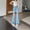 Versátiles y únicos shorts de verano nuevos para mujer, estilo retro americano, de mezclilla, línea A, nicho, corte ajustado
