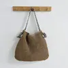 Bolso de Paja Rayado Estilo Coreano Ins Transfronterizo Nuevo Bolso de Hombro Hecho a Mano para Mujer Bolso de Playa Tejido Estilo Nautica