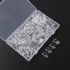 Fábrica transfronteriza Negro Blanco Transparente ganchos de corcho de crochet chincheta fija manual DIY una caja de 50 unidades