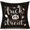 Funda de Almohada Halloween Calabaza Divertida Transfronteriza Amazon Estampado de Lino Funda Decorativa para Cojín de Sofá del Hogar