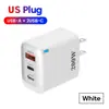 Popular Modelo Privado Transfronterizo 1U+2C Cabezal de Carga Multi-Puerto 12W Cargador de Alimentación para Pequeños Electrodomésticos Cargador Estándar Europeo, Americano y Británico