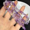 Venta al por mayor natural con forma Mineral de cristal piedra rota cadena hecho a mano con cuentas DIY accesorios semiacabados pulsera de cristal con cuentas