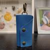 Bolsa Sencilla de Piel Suave para Llaves de Hombre, Portallaves de Puerta Vintage de Latón para Mujer, Piel de Vaca de Primera Capa, Colgante para Cinturón, Multicolor Hecho a Mano