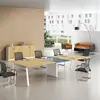 Mesa de Conferencias, Mesa Larga, Simple y Elegante, Mesa de Reuniones Moderna, Mesa de Capacitación de Oficina Grande y Pequeña, Juego de Escritorio y Silla de Oficina