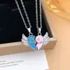 Collar Venta Caliente Transfronteriza Magnético Amor Luna Pareja Collares Accesorios Mujer Versátil Gama Alta Regalo Día de San Valentín