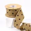 Gancho de Flor de Ciruelo Aterciopelado Hilo Retorcido Cinta de Cuadros Tejida Cinta para Diadema DIY Ramo Cinta de Flores Zapatos y Sombreros Cinta para Embalaje de Cajas de Regalo