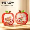 Bolsa de embalaje navideño mochila de dibujos animados bolsa de mano regalo caramelo galleta chocolate cremallera recuerdo bolsa sellada