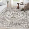 Alfombra TEMU Transfronteriza Estilo Étnico Persa Resistente a la Suciedad Resistente al Desgaste Alfombra de Gran Superficie para Sala de Estar Fácil de Manejar Alfombra para Mesita de Noche de Dormitorio