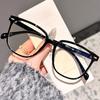 Essencial Sem Maquiagem: Óculos de Grau para Mulheres, Podem Ser Personalizados com Lentes de Grau, Anti-Luz Azul, Armações de Óculos Sem Grau, Estilo Coreano, Armações Ultraleves para Homens