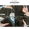 Pantalones de Lino Tencel Verde Té con Dobladillo Curvo para Mujer, Nuevo Estilo Verano 2026, Petite Cintura Alta Adelgazantes Casuales Rectos de Pierna Ancha