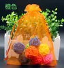 Bolsa de Organza Transparente Lisa con Cordón Bolsa de Gasa para Regalo Joyería Empaque de Joyería Bolsa de Gasa Lista para la Venta al Por Mayor Se Puede Imprimir el Logo