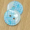 Nuevo Stock Estampado de Lunares Botón Redondo de Dos Agujeros Botón Decorativo de Dos Agujeros para Ropa DIY Botón Decorativo de Dos Agujeros para Camisa Suéter