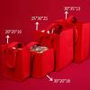 Suministros Festivos, Bolso Tote de Fieltro Rojo Bandera, Bolsa de Regalo Souvenir, Bolsa de Compras de Mano, Bolsa de Regalo, Tamaño Personalizado, Hecho a Mano