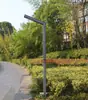 Luz de Jardín 3m Exterior Impermeable Parque Led Perfil de Aluminio Luz de Paisaje Iluminación Comunitaria Luz de Calle Solar Luz en Forma de 7