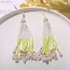 Estilo Chino Borla Flecos Vintage Perlas Perlas Colgante Pequeño DIY Dopamina Colorido Broche Accesorio Colgante Encanto para Bolsa