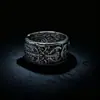 Chiba Estilo Chino Tailandés Plata Retro Doble Dragón Cinco Emperadores Moneda de Cobre Anillo Abierto Personalizado Versátil Tendencia Nacional Joyería