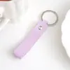 Llavero Creativo de Cuero Transfronterizo Llavero Portátil de Cuero PU Se Puede Serigrafiar Colgante de Coche Regalo de Moda Genial Al por Mayor
