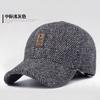Gorra Hombres Invierno Cálida Lana Pico Gorra Béisbol Orejeras Invierno Hombre Mayor Hombre Mayor
