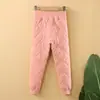 Uniforme Escolar Artefacto Pantalones Cálidos Pantalones de Cachemir y Seda para Niños y Niñas Invierno Espesados Pantalones Interiores de Estudiante Pantalones de Tres Capas