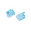 Conector de cristal 6P2C FU/T-DX RJ11, conector de línea telefónica con conector de cristal chapado en oro y cobre puro, disponible en stock.