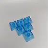 Teclado de urso transparente colorido para alívio do estresse, teclas de teclado mecânico personalizadas para redução do estresse e personalização de teclas personalizadas