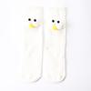 Calcetines para niños Ojos grandes tridimensionales Uso recto delantero y trasero Calcetines para bebé Lindo Dibujo animado Calcetines apilados para bebé