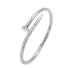 Pulsera Kajia de Acero de Titanio Hebilla Nueva Europea y Americana Joyería de Clavo Venta Caliente en Indonesia Sudeste Asiático Pulsera de Acero Inoxidable con Diamantes