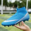Chuteiras de Futebol de Verão e Outono para Meninos e Meninas, Cano Alto com Travas Quebradas, Travas Longas, Sapatos de Competição, Sapatos Esportivos da Moda, Chuteiras de Futebol, Sapatos Infantis