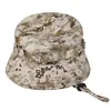 Gorro Camuflado Tático de Aba Redonda, Chapéu de Pescador para Montanhismo e Pesca ao Ar Livre, Chapéu de Sol para Cabeça Grande, Chapéu Militar Fan com Proteção Solar