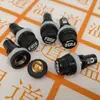 Portafusibles 5X20 5*20 negro Portafusibles de seguridad Tubo de seguridad para fusibles Plano Canal Luowen