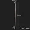 Com gancho de crochê com ponta ferramenta de tricô fio sapato gancho de crochê agulha de crochê para suéter gancho de crochê com ponta extrafina fecho de três vias gancho de ponta
