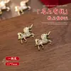 Acessórios para Unhas Ano do Cavalo 2026, Liga de Riqueza Instantânea, Pônei Astrológico de Luxo Leve, Decorações de Unhas com Zircônia Diamante Brilhante