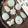Colgante de Jade Tianshan de Xinjiang Flor Flotante Cierre de Plata S925 Jadeíta de Tianshan Sin Importar Marca Colgante de Calabaza Adorno Colgante de Jade Tianshan