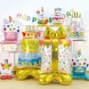 Compra Caliente Transfronteriza de Nuevas Bases de Pastel de Pie Globos de Papel de Aluminio para Fiesta Infantil Decoración de Cumpleaños y Arreglo de Regalos