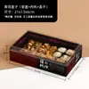 Caja de almuerzo desechable de alta calidad para picnic de sushi, caja de almuerzo con sashimi de salmón, bola de arroz ligero japonés, caja de almuerzo cuadrada de papel