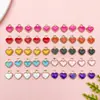 Aleación Multicolor con Goteo de Aceite Mini Corazón 8X9mm Accesorios para Joyería Colgante para Collar Hecho a Mano DIY Material para Accesorios de Ropa