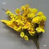 Flores de Casamento Amarelas Falsas Flores para Caminho de Palco Arranjo de Noivado Flores de Chão Decoração de Casa Enfeites de Flores Artificiais