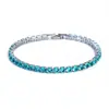 Pulsera de Cadena de Zirconia para Tenis Joyería de Lujo Ligero Hip-Hop Transfronterizo Pulsera de una Sola Fila Deslumbrante para Mujer Moderna
