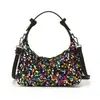 Moda Sencilla Nueva Primavera 2026 Bolso para Mujer Estilo Coreano de Moda Bolso de Hombro con Lentejuelas Bolso de Axila Bolso Pequeño