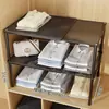 Zapatero divisor en capas retráctil ahorrador de espacio artefacto de almacenamiento de zapatos estante de doble capa para zapatos gabinete partición zapatero